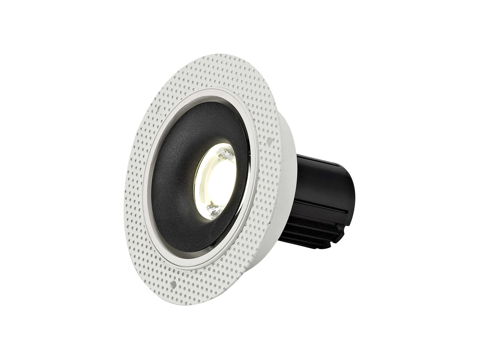 DM201096  Bolor T 10 Tridonic Powered 10W 4000K 810lm 36° CRI>90 LED Engine White/Black Trimless Fixed Recessed Spotlight, IP20